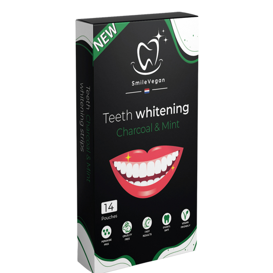 Whitening bleekstrips: classic mint smaak - SmileVegan